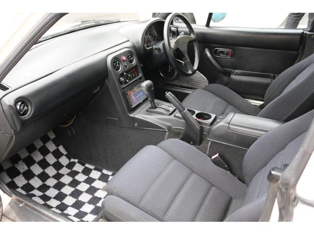 ユーノスロードスター スペシャルパッケージ ハードトップ 幌あり タイミングベルト交換済み ETC 純正14インチアルミ 社外キーレス 社外オーディオ フロアオートマ リトラ NA8C 修復歴無し(12枚目)