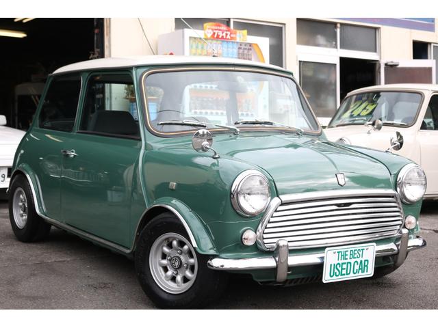 MINI 左ハンドル 4速マニュアル キャブレター ディーラー車 99X ハイローキット 10インチアルミ フェンダーミラー アーモンドグリーン(4枚目)