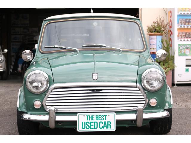 MINI 左ハンドル 4速マニュアル キャブレター ディーラー車 99X ハイローキット 10インチアルミ フェンダーミラー アーモンドグリーン(5枚目)