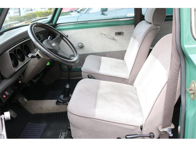 MINI 左ハンドル 4速マニュアル キャブレター ディーラー車 99X ハイローキット 10インチアルミ フェンダーミラー アーモンドグリーン(10枚目)