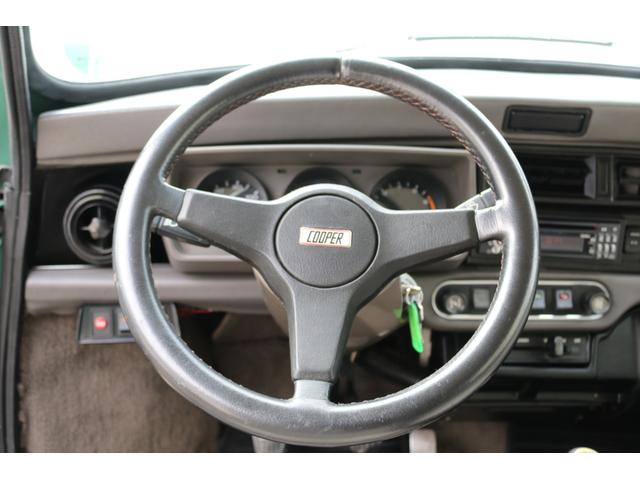 MINI 左ハンドル 4速マニュアル キャブレター ディーラー車 99X ハイローキット 10インチアルミ フェンダーミラー アーモンドグリーン(14枚目)