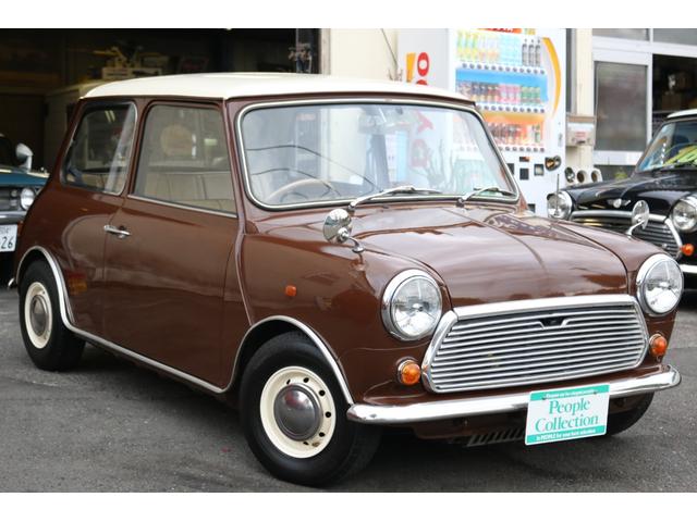 MINI 4速マニュアル 1000ccキャブ SUキャブ センターメーター 10インチアルミ モトリタステアリング ハイローキット フェンダーミラー ディーラー車 修復歴無(4枚目)