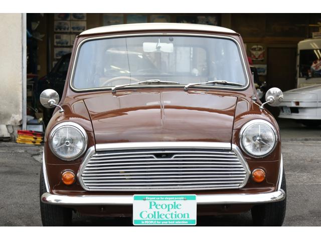 MINI 4速マニュアル 1000ccキャブ SUキャブ センターメーター 10インチアルミ モトリタステアリング ハイローキット フェンダーミラー ディーラー車 修復歴無(5枚目)