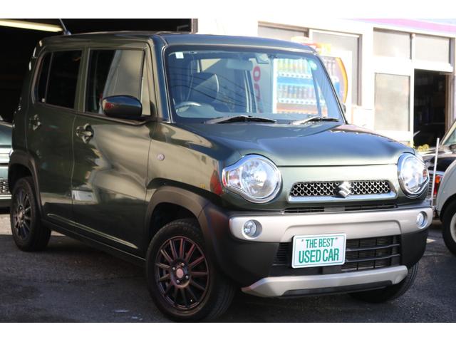 ハスラー Ｇ　５速マニュアル　社外ナビ　テレビ　ＤＶＤ　ＥＴＣ　キーレス　社外１４インチアルミ　シートヒーター　オートエアコン　クールカーキパールメタリック（3枚目）