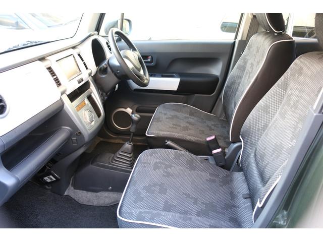 ハスラー Ｇ　５速マニュアル　社外ナビ　テレビ　ＤＶＤ　ＥＴＣ　キーレス　社外１４インチアルミ　シートヒーター　オートエアコン　クールカーキパールメタリック（11枚目）