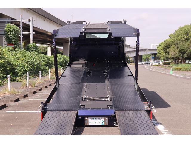 デュトロ 　積載車　日新工業　２台積み　ミッドナイトパープルＩＩＩ　アルミホイール　メッキグリル　メッキカバー（26枚目）