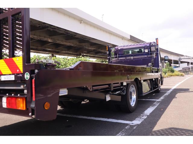 デュトロ 　積載車　日新工業　２台積み　ミッドナイトパープルＩＩＩ　アルミホイール　メッキグリル　メッキカバー（39枚目）