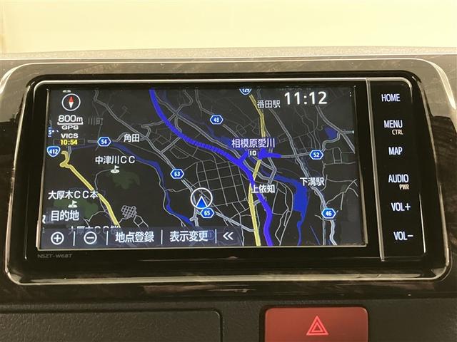 ハイエースバン スーパーＧＬ　ダークプライムＩＩ　ＬＥＤヘットライト　メモリーナビゲーション　ミュージックプレイヤー接続可　地デジ　スマキー　ＡＢＳ　盗難警報装置　運転席エアバッグ　オートエアコン　パワーウインドウ　記録簿　ＥＳＣ　ドラレコ　ＥＴＣ（6枚目）