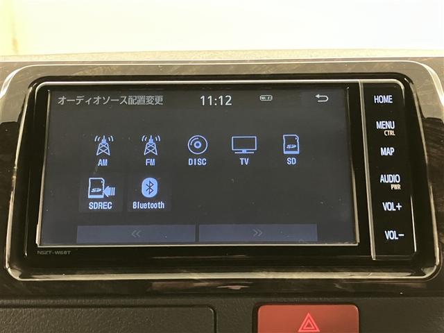 ハイエースバン スーパーＧＬ　ダークプライムＩＩ　ＬＥＤヘットライト　メモリーナビゲーション　ミュージックプレイヤー接続可　地デジ　スマキー　ＡＢＳ　盗難警報装置　運転席エアバッグ　オートエアコン　パワーウインドウ　記録簿　ＥＳＣ　ドラレコ　ＥＴＣ（7枚目）