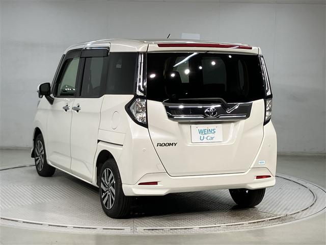 ルーミー カスタムG アイドリング 両側電動SD LEDヘット バックビューモニター 衝突回避ブレーキ 地デジ スマートキー メモリナビ クルーズコントロール 点検記録簿 DVD ETC 1オーナー オートエアコン ABS(4枚目)