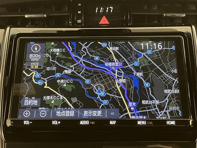 ハリアー プレミアム スタイルノアール 地デジ ナビTV TSS LEDヘッドライト ETC付 パワーシート 横滑り防止システム クルコン スマートキー エアバッグ セキュリティー DVD再生機能 メモリナビ AW オートエアコン ABS(7枚目)