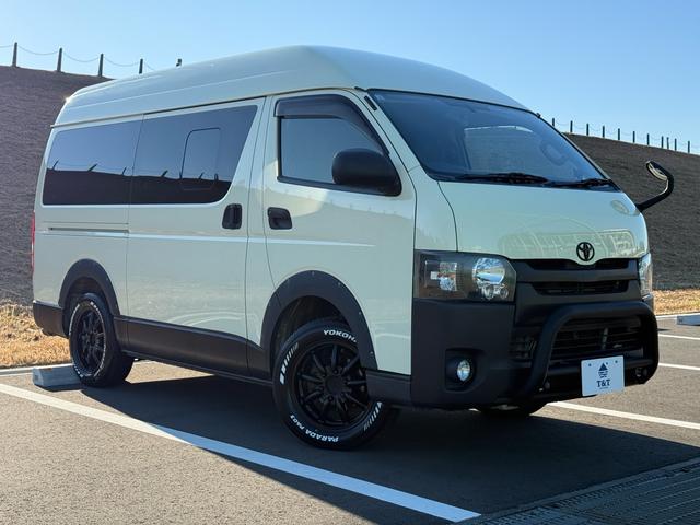 ハイエースバン ロングDX ナローハイルーフ・MC-9・ヨコハマPARADA・Uiビークル追加スタビライザー・コンフォートショックアブソーバー・ジャオスオーバーフェンダー・カロッツェリアナビ・ETC・3人乗り仕様・荷室カスタム(2枚目)