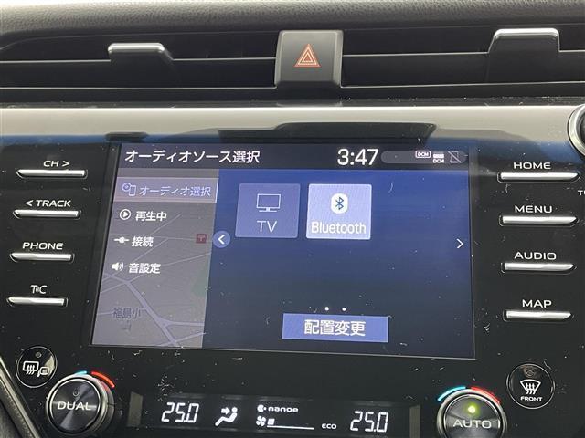 カムリ ＷＳレザーパッケージ　ＴＯＭ’Ｓエアロ　本革シート　純正８インチナビ　バックカメラ　ブラインドスポットモニター　　純正ダブルツィーター　オートハイビーム　ＬＥＤヘッドライト　衝突軽減ブレーキ　ビルトインＥＴＣ　純正ドラレコ（34枚目）