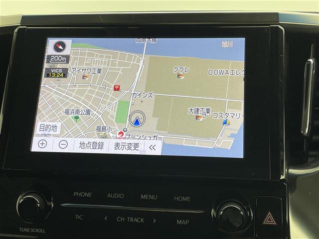 アルファード ２．５Ｓ　Ｃパッケージ　純正９インチナビ　純正１２．１インチ後席モニター　サンルーフ　両側パワスラ　ＤＶＤプレーヤー　パワーバックドア　レーダークルーズ　ＴＶキャンセラー　３眼ＬＥＤヘッドライト　ＥＴＣ　純正１８インチアルミ（4枚目）