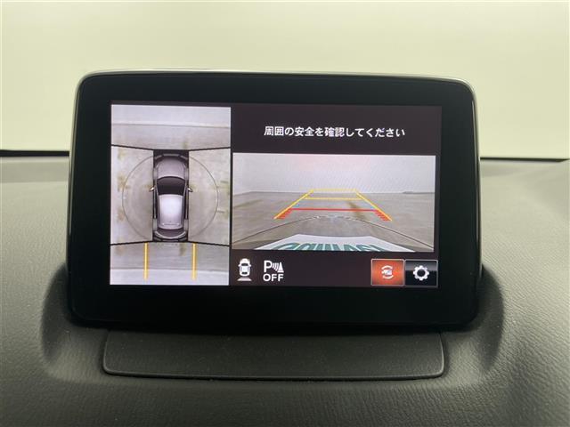 デミオ １５Ｓツーリング　純正ナビ　３６０°カメラ　シートヒーター　ＥＴＣ　衝突軽減ブレーキ　レーンキープアシスト　レーダークルーズコントロール　コーナーセンサー　ＢＳＭ　ＭＴモード付シフト　ＬＥＤヘッドライト　フロアマット（3枚目）