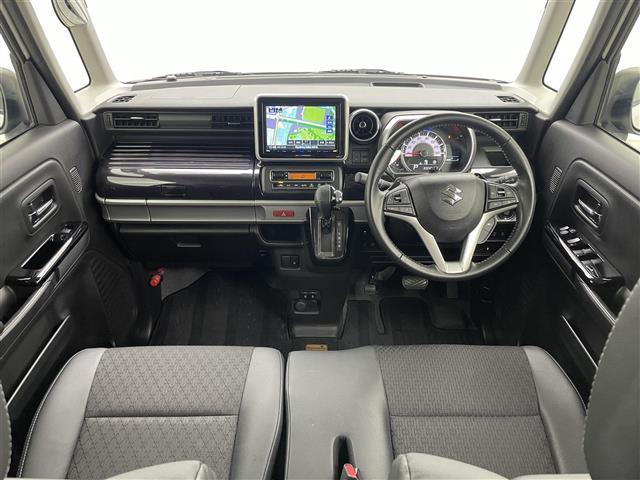 スペーシアカスタム ハイブリッドXSターボ 純正8インチナビ 両側パワスラ コーナーセンサー HUD ETC オートライト フォグランプ 前後ドラレコ ハーフレザーシート シートヒーター パドルシフト 追従クルコン LEDライト ステリモ(12枚目)