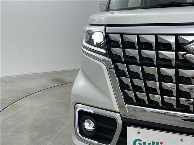 スペーシアカスタム ハイブリッドXSターボ 純正8インチナビ 両側パワスラ コーナーセンサー HUD ETC オートライト フォグランプ 前後ドラレコ ハーフレザーシート シートヒーター パドルシフト 追従クルコン LEDライト ステリモ(16枚目)