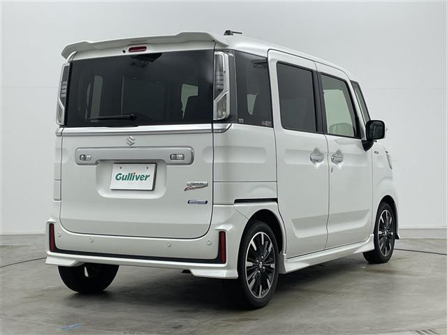 スペーシアカスタム ハイブリッドXSターボ 純正8インチナビ 両側パワスラ コーナーセンサー HUD ETC オートライト フォグランプ 前後ドラレコ ハーフレザーシート シートヒーター パドルシフト 追従クルコン LEDライト ステリモ(20枚目)