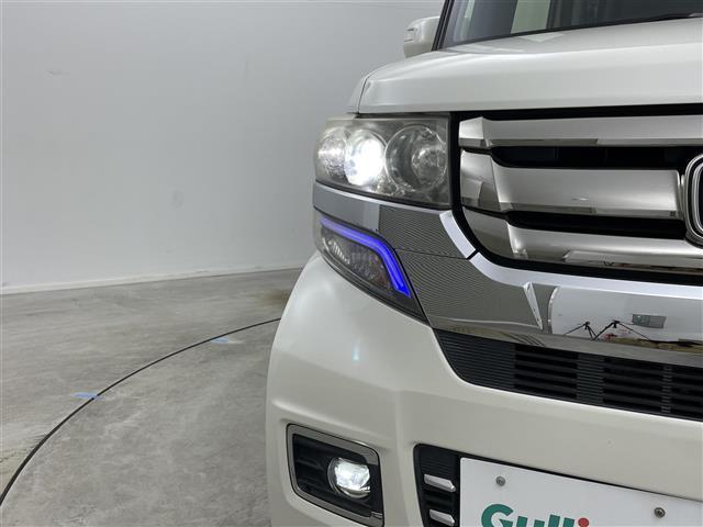 N-BOXカスタム G・ターボLパッケージ 純正ナビ 両側パワースライドドア クルーズコントロール バックカメラ ビルトインETC オートLEDヘッドライト 前後ドライブレコーダー 純正アルミホイール フルセグTV パドルシフト ハーフレザー(16枚目)