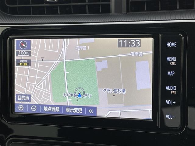 アクア S スタイルブラック 純正SDナビ バックカメラ プッシュスタート スマートキー ビルトインETC アイドリングストップ LEDヘッドライト トヨタセーフティセンス 衝突軽減ブレーキ レーンキープアシスト 横滑り防止装置(2枚目)