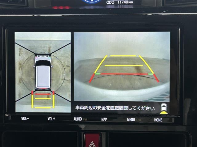 ルーミー カスタムＧ－Ｔ　純正９インチナビ　全周囲カメラ　ビルトインＥＴＣ　ドライブレコーダー　両側パワースライドドア　スマートアシスト　オートブレーキホールド　電動パーキング　ＬＥＤヘッドライト　純正フロアマット　純正アルミ（3枚目）