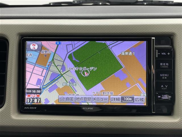 アルト S 社外ナビ(Bluetooth/CD/DVD/フルセグTV) 運転席シートヒーター バックカメラ 衝突軽減ブレーキ ETC オートライト 踏み間違い防止 アイドリングストップ スマートキー 純正マット(2枚目)