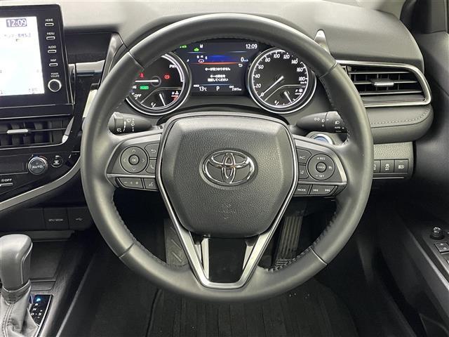 カムリ G モデリスタエアロ パノラミックビューモニター 純正9インチディスプレイオーディオ レーダークルーズコントロール ブラインドスポットモニター パワーシート 前後ドライブレコーダー 純正アルミ 衝突軽減(24枚目)