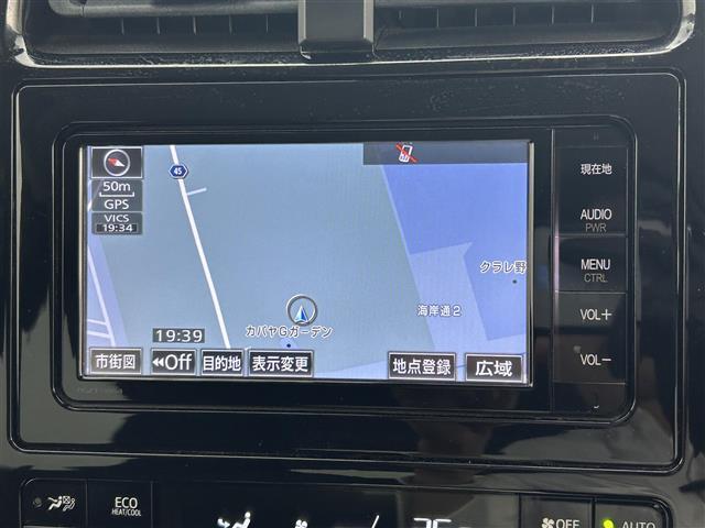 プリウス A 社外エアロ 純正ナビ バックカメラ アドバンスドパーク ヘッドアップディスプレイ トヨタセーフティーセンス ETC ドライブレコーダー 革巻きステアリング LEDヘッドライト フォグライト BSM(2枚目)