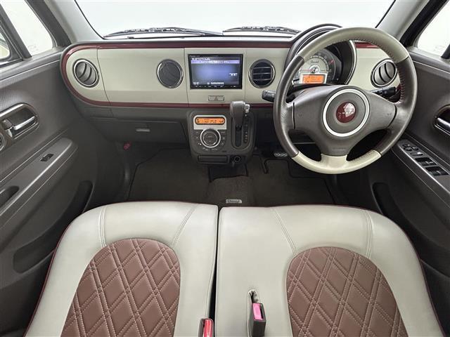 アルトラパン X ナビ スマートキー プッシュスタート フルセグTV Bluetooth CD DVD ビルトインETC HIDヘッドライト オートライト アイドリングストップ ショコラ専用シート 純正フロアマット(12枚目)