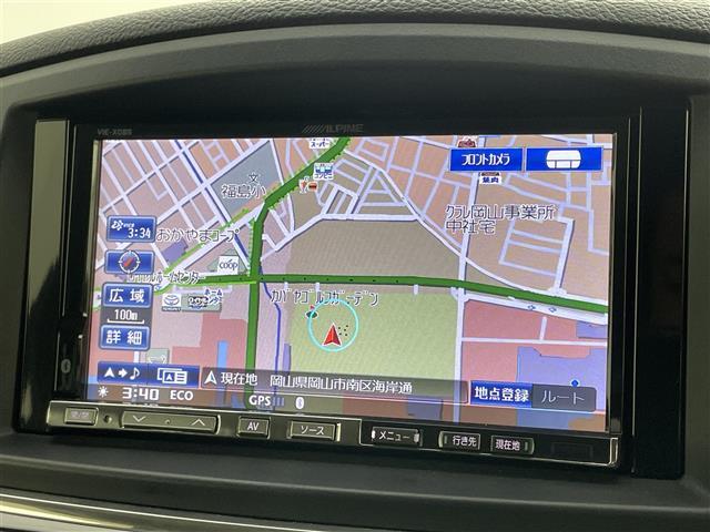 エルグランド ２５０ハイウェイスターアーバンクロム　社外ナビ　１０．２型フリップダウンモニター　両側電動スライドドア　ＨＩＤヘッドライト　バックカメラ　フルセグ　Ｂｌｕｅｔｏｏｔｈ　コーナーセンサー　スマートキー　ＣＤ／ＤＶＤ再生　純正アルミホイール（5枚目）