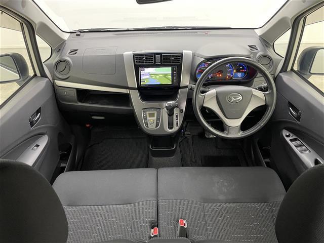 ムーヴ カスタム　Ｘ　ＶＳスマートセレクションＳＡ　ナビ　衝突軽減ブレーキ　ＥＴＣ　フルセグＴＶ　プッシュスタート　スマートキー　ＣＤ／ＤＶＤ再生　アイドリングストップ　ミュージックプレーヤー接続　純正フロアマット　純正アルミホイール　オートライト（13枚目）