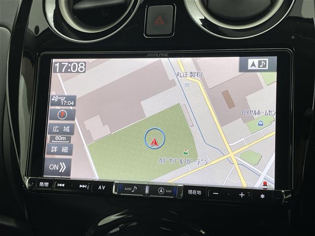 ノート ｅ－パワー　Ｘ　アルパイン９インチナビ　バックカメラ　ドライブレコーダー　衝突軽減ブレーキ　ＬＥＤヘッドライト　ＥＴＣ　オートハイビーム　オートライト　フルセグＴＶ　Ｂｌｕｅｔｏｏｔｈ　プッシュスタート　スマートキー（2枚目）
