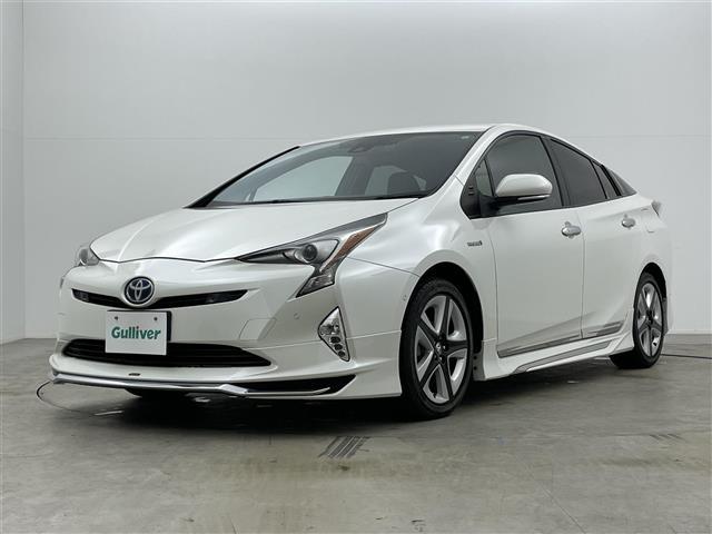 プリウス Aツーリングセレクション モデリスタエアロ 純正ナビ バックカメラ 合皮シート シートヒーター HUD パーキングアシスト ドライブレコーダー ETC トヨタセーフティーセンス BSM 純正アルミ 純正フロアマット クルコン(18枚目)