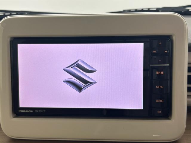 アルトラパン Ｘ　純正ＳＤナビ（ＣＮ－ＲＺ７２Ｗ）　フルセグＴＶ　ＣＤ／ＤＶＤ再生　ＵＳＢ　Ｂｌｕｅｔｏｏｔｈ接続　ＥＴＣ　スマートキー　プッシュスタート　アイドリングストップ　純正フロアマット　横滑り防止装置　禁煙車（3枚目）