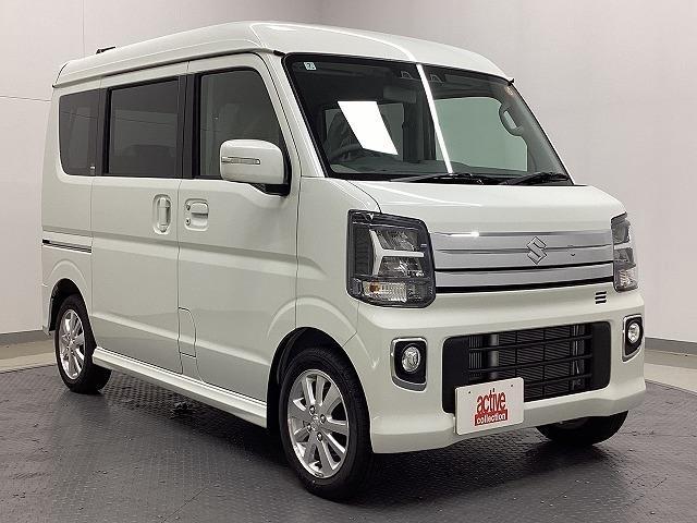 エブリイワゴン ＰＺターボ　両側スライド・片側電動　クリアランスソナー　レーンアシスト　衝突被害軽減システム　オートライト　ＬＥＤヘッドランプ　スマートキー　アイドリングストップ　電動格納ミラー　シートヒーター　ベンチシート（13枚目）