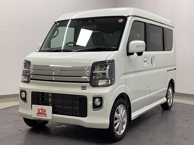 エブリイワゴン ＰＺターボ　両側スライド・片側電動　クリアランスソナー　レーンアシスト　衝突被害軽減システム　オートライト　ＬＥＤヘッドランプ　スマートキー　アイドリングストップ　電動格納ミラー　シートヒーター　ベンチシート（11枚目）