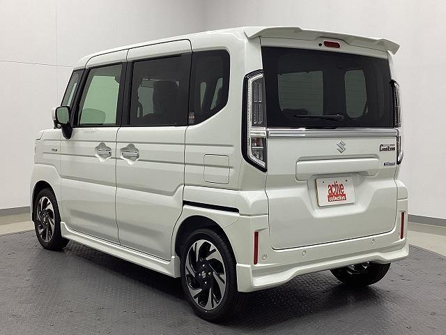 スペーシアカスタム ハイブリッドＸＳ　両側電動スライドドア　クリアランスソナー　オートクルーズコントロール　レーンアシスト　衝突被害軽減システム　オートライト　ＬＥＤヘッドランプ　スマートキー　アイドリングストップ　電動格納ミラー（17枚目）