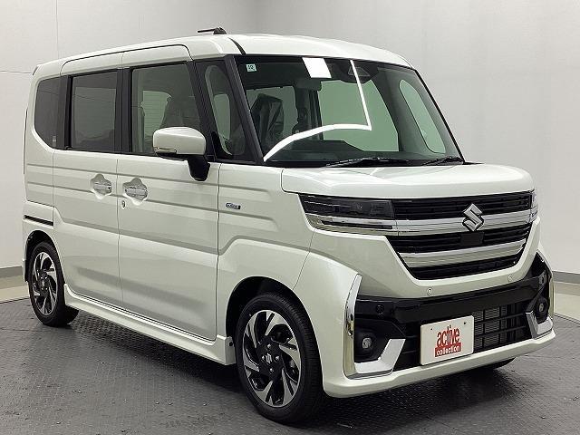 スペーシアカスタム ハイブリッドＸＳターボ　両側電動スライドドア　クリアランスソナー　オートクルーズコントロール　レーンアシスト　衝突被害軽減システム　オートライト　ＬＥＤヘッドランプ　スマートキー　アイドリングストップ　電動格納ミラー（13枚目）