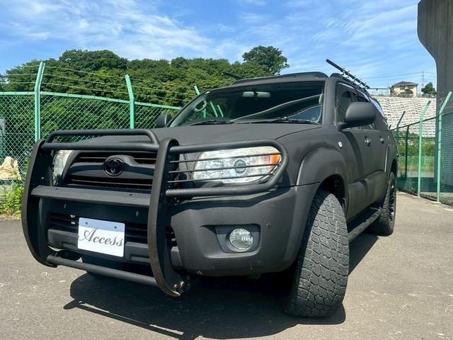 ハイラックスサーフ ＳＳＲ－Ｇ　ムーンルーフ　ナビ　バックカメラ　ＥＴＣ　４ＷＤ　社外アルミ２０インチ　キーレス　パワーシート　車検令和７年１０月　オールペン車　（チッピング塗装多少色ムラ有）（2枚目）