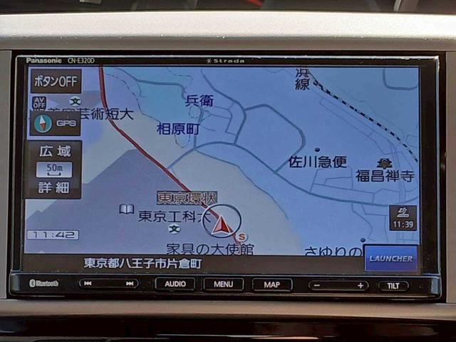 タント カスタムＸリミテッド　ストラーダＢｌｕｅｔｏｏｔｈ対応ナビ　ＴＶ　ＥＴＣ　左側電動スライドドア　純正アルミ（13枚目）