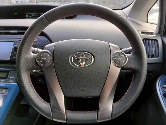プリウス Sツーリングセレクション・G’s ETC/18インチレッドラインAW/スウェードスポーティシート(8枚目)