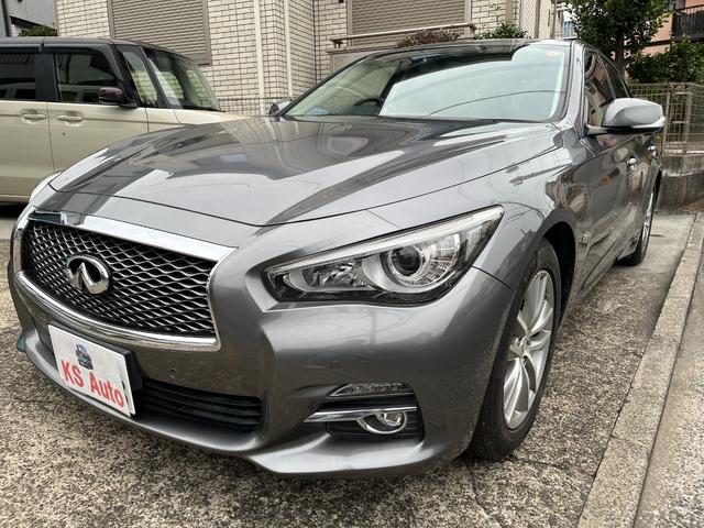 スカイライン ３５０ＧＴ　ハイブリッド　タイプＰ　【１２か月ライト保証】純正ナビ　フルセグＴＶ　アラウンドビューモニター　エマージェンシーブレーキ　ＥＴＣ　純正１７ＡＷ　インテリジェントキー２個　ＬＥＤヘッドランプ　ブラックレザーシート（8枚目）