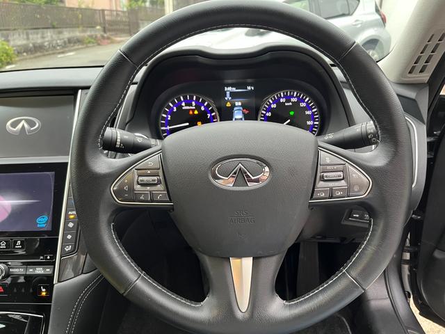 スカイライン ３５０ＧＴ　ハイブリッド　タイプＰ　【１２か月ライト保証】純正ナビ　フルセグＴＶ　アラウンドビューモニター　エマージェンシーブレーキ　ＥＴＣ　純正１７ＡＷ　インテリジェントキー２個　ＬＥＤヘッドランプ　ブラックレザーシート（20枚目）