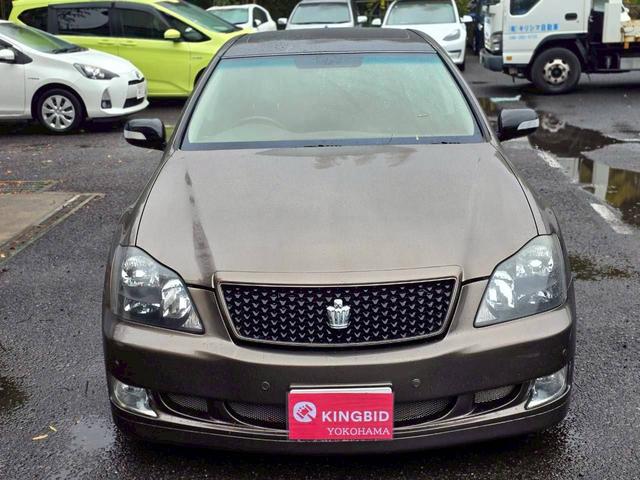 クラウン アスリート プレミアムエディション IDEAL製エアサス・BMWブラウンオールペン車・VsKf 19inAW・エムゲインFRエアロ・スリーキャッツマフラー・サンルーフ・バックカメラ・ETC・レクサスシフトノブ・エアサスリモコン(3枚目)