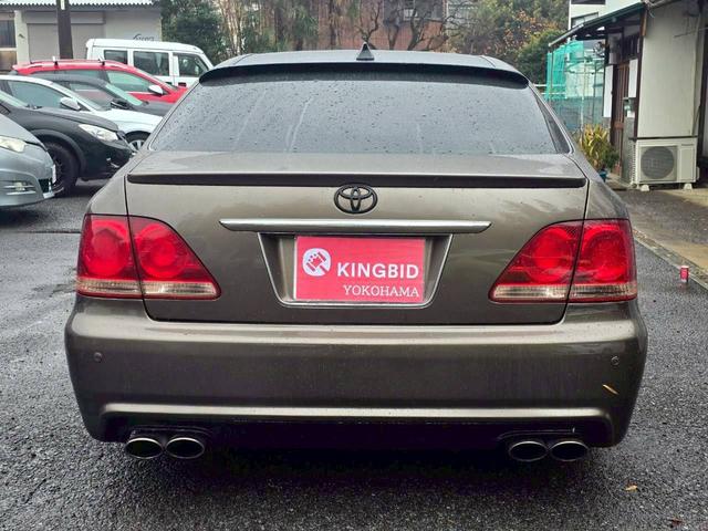 クラウン アスリート プレミアムエディション IDEAL製エアサス・BMWブラウンオールペン車・VsKf 19inAW・エムゲインFRエアロ・スリーキャッツマフラー・サンルーフ・バックカメラ・ETC・レクサスシフトノブ・エアサスリモコン(6枚目)