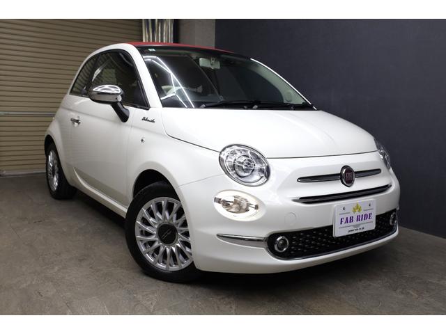 ５００Ｃ ツインエア　ドルチェヴィータ　右ハンドル　４人乗り　レッドソフトトップ　１５インチＡＷ　５速デュアロジック　純正ディスプレイオーディオ　ステアリングスイッチ　ＥＴＣ（6枚目）