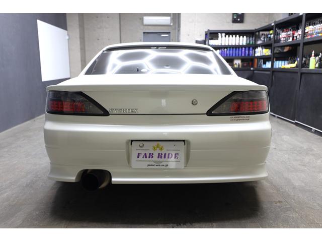 シルビア スペックR VERTEXlANGフルエアロ TEIN車高調 HKSマフラー ルーフエンドスポイラー トランクスポイラー カーボンボンネットGPスポーツワイドフェンダー ガナドールミラー BRIDEシート2脚(12枚目)