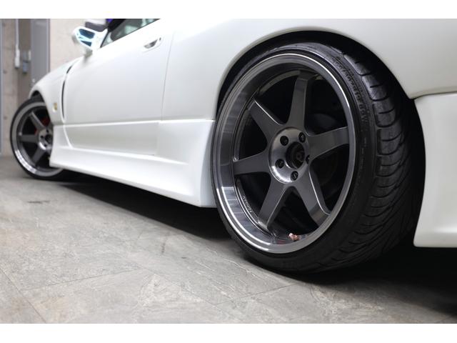 シルビア スペックR VERTEXlANGフルエアロ TEIN車高調 HKSマフラー ルーフエンドスポイラー トランクスポイラー カーボンボンネットGPスポーツワイドフェンダー ガナドールミラー BRIDEシート2脚(18枚目)