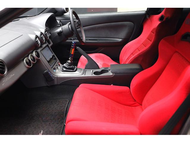 シルビア スペックR VERTEXlANGフルエアロ TEIN車高調 HKSマフラー ルーフエンドスポイラー トランクスポイラー カーボンボンネットGPスポーツワイドフェンダー ガナドールミラー BRIDEシート2脚(33枚目)