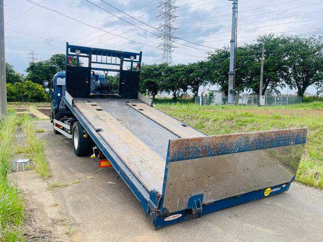 フォワード ローダーセルフローダー　ラジコン　車両重量６，３９０ｋｇ車両総重量１３，３００ｋｇ車体寸法全長　８，０２０ｍｍ　×　全幅　２，３８０ｍｍ　×　全高　２，５３０ｍｍ原動機の型式	６ＨＫ１最大積載量６，８００ｋｇ（18枚目）
